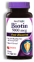 NATROL BIOTIN FAST DISSOLVE - 90 TABLETS | 5,000MCG