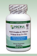 Halal Multi-Vitamins For Men Without Iron